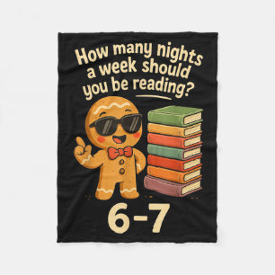 Manta Polar 6 7 Noches de Lectura Galleta de Jengibre Divertid