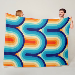 Manta Polar 70s Rainbow Curves