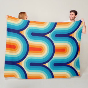 Manta Polar 70s Rainbow Curves