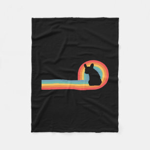 Manta Polar - 70s Retro Arcoíris Dueño de Mascota Perro Lindo