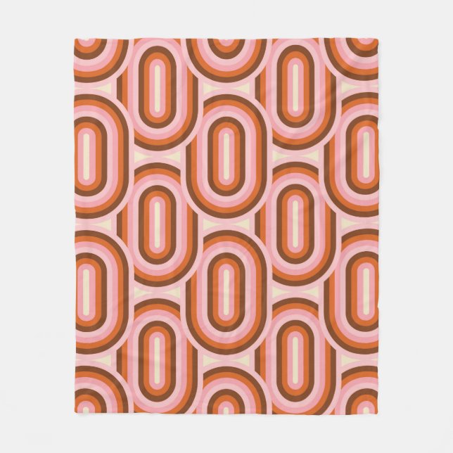 Manta Polar 70's Retro Seamless Pattern. 60s and 70s Aesthetic (Anverso)