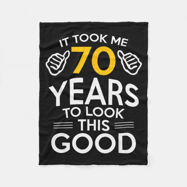 Manta Polar 70th Birthday Gift Took Me 70 Years Old  (Anverso)