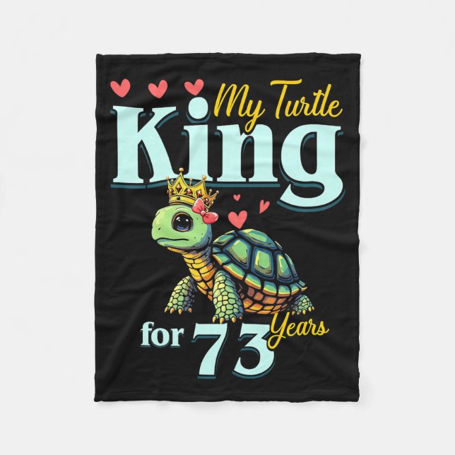 Manta Polar 73rd Wedding Anniversary Couples My Turtle King Fo (Anverso)