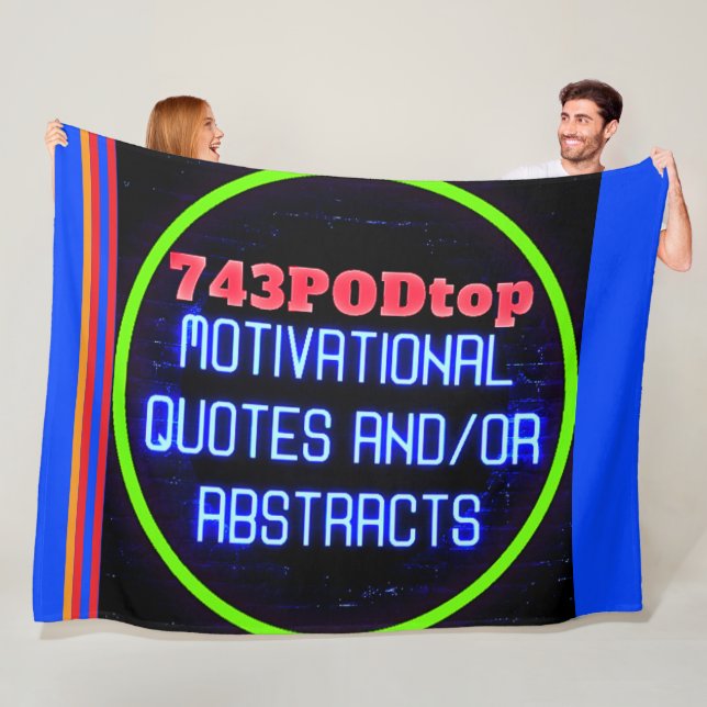 Manta Polar 743PODtop Zazzle Store FLEECE BLANKET! (In situ)