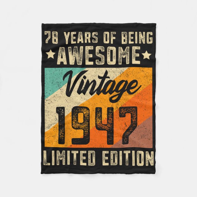 Manta Polar 78 Años Hombres Mayores 78 Años 1947 (Anverso)