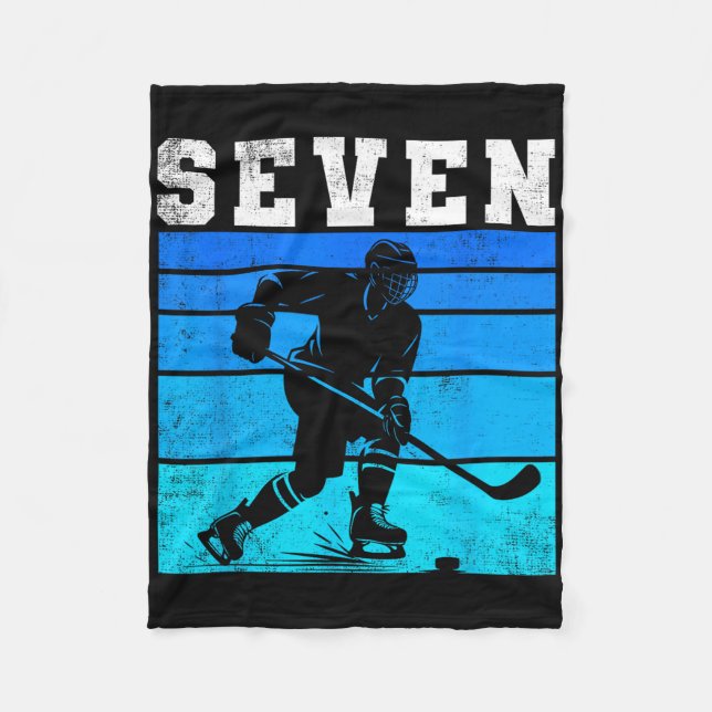 Manta Polar 7th Birthday Ice Hockey Boys Seven Hockey Birthday (Anverso)