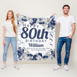 Manta Polar 80.º Balón de la Marina de Cumpleaños