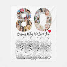 80 Razones por las que te queremos Collage de cump