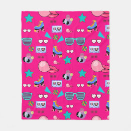 Manta Polar 80s Costume Vibrant pink Retro culture pop