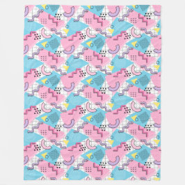 Manta Polar 80's Memphis Active Pink Light Blue