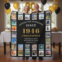 80th Birthday Family Memories Photo Collage