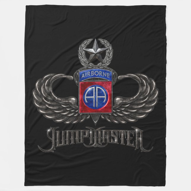 Manta Polar 82.º Jumpmaster Aéreo Negro (Anverso)