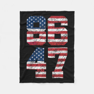 Manta Polar 8647 Anti Trump 86 47 Retro Anti-Trump Imp Bandera