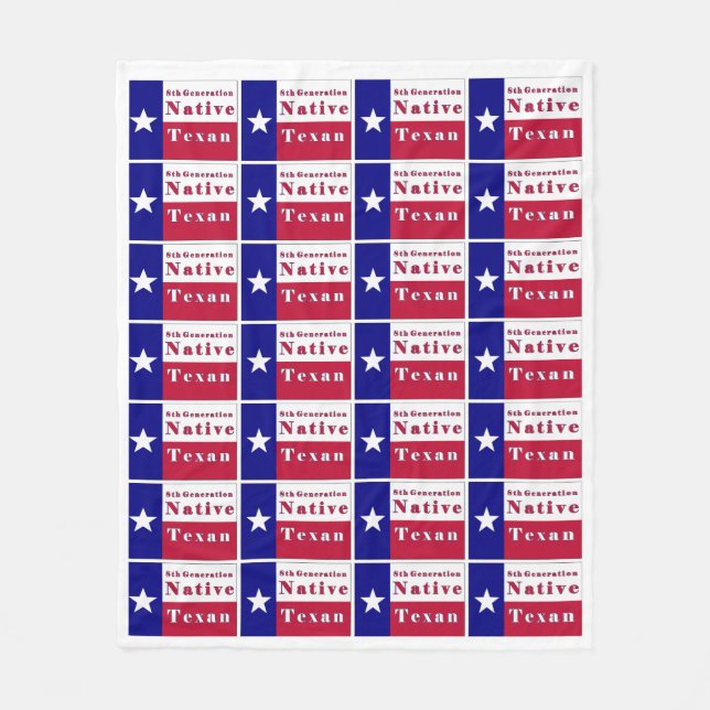 Manta Polar 8.ª Generación Bandera Texana Nativa (Anverso)