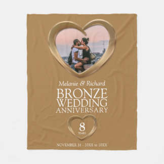 Manta Polar 8.º boda de bronce