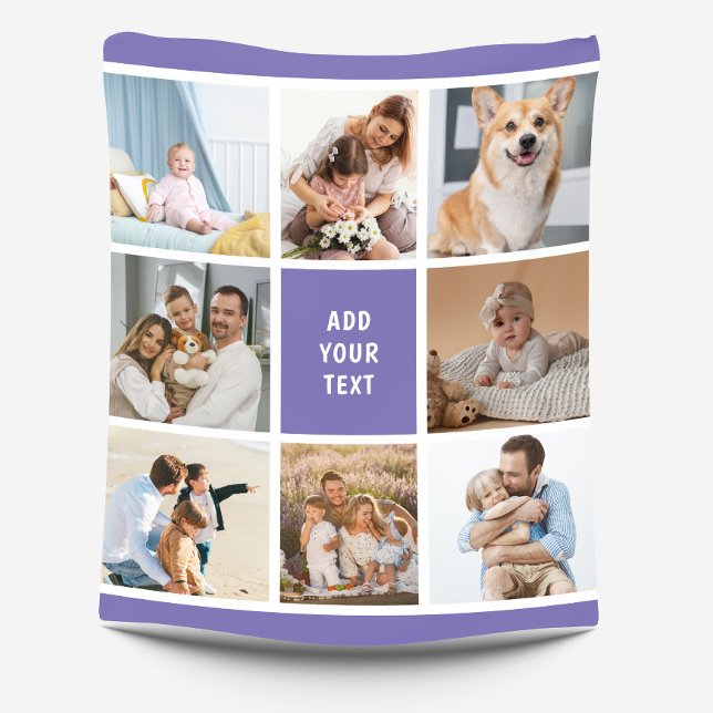 Manta Polar 8 Collage de la familia de fotos Personalizado mor (Subido por el creador)