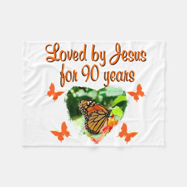 MANTA POLAR 90.º CUMPLEAÑOS (Frente (Horizontal))