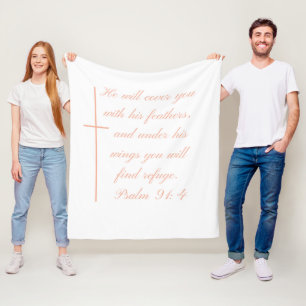 Manta Polar 91:4 combinado cristiano del salmo del paño grueso