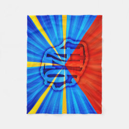 Manta Polar 974 Ile de la Réunion - Drapeau réunionnais