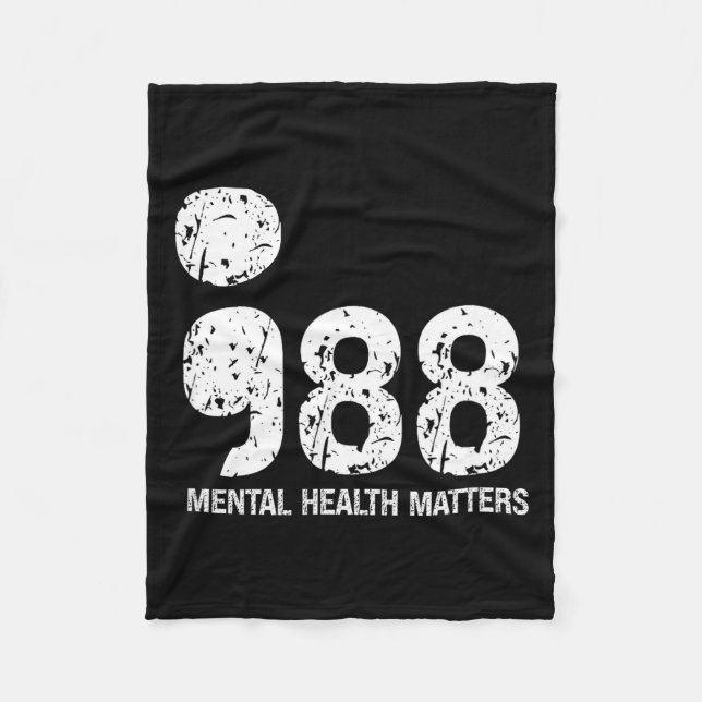 Manta Polar 988 Mental Health S Suicide Prevention Awareness  (Anverso)