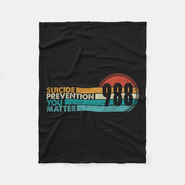 Manta Polar 988 Prevención del suicidio de los Camisas Alivio  (Anverso)