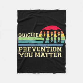 Manta Polar 988 Prevención del suicidio Vida útil 988 Concienc