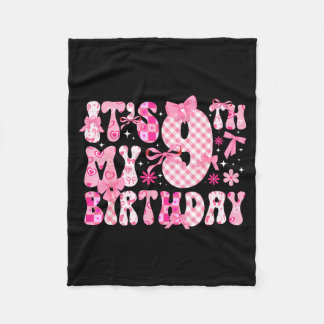 Manta Polar 9th Coquette Themed Birthday Nine Year Old Girl Co