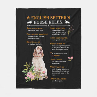 Manta Polar A English Setter's  House Rules