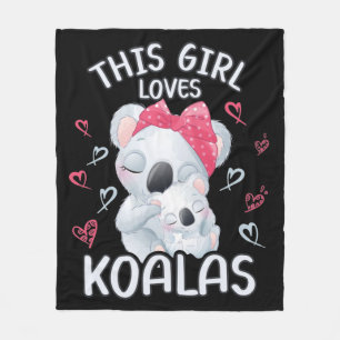 Manta Polar A este Chica le encanta Koalas