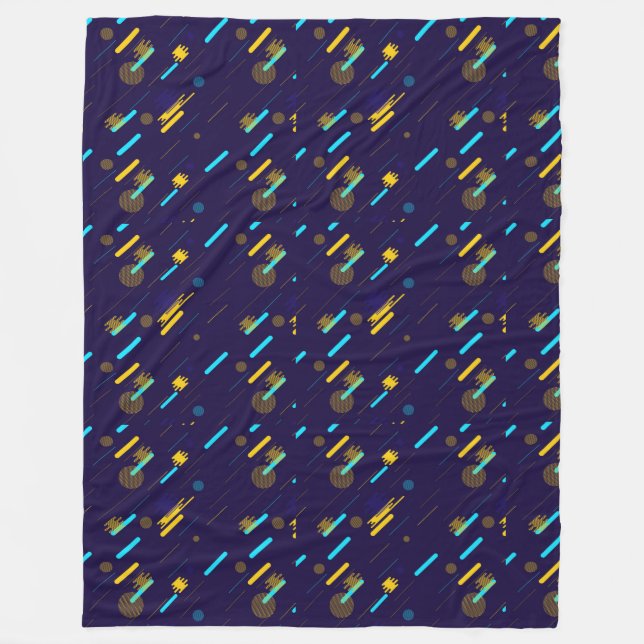 Manta Polar A fleece blanket featuring a colorful repeating (Anverso)