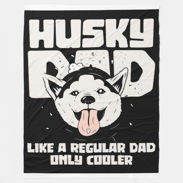 Manta Polar A Husky Dad Le Gusta Un Padre Regular Sólo Frío (Anverso)
