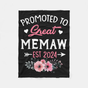 Manta Polar A la flor del Gran Memaw Est 2024