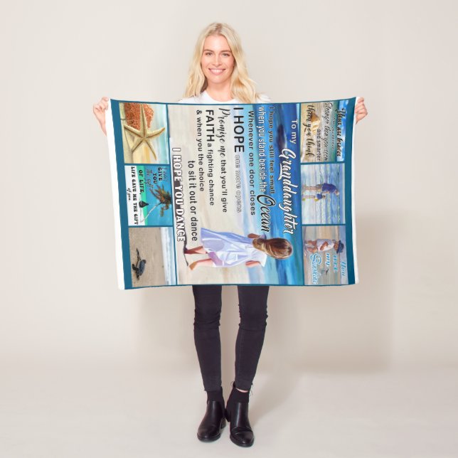 Manta Polar A La Playa De Mi Nieta Y Al Mar Mi Sol (In situ)