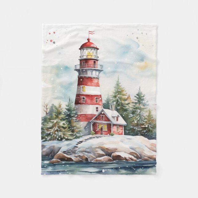Manta Polar A Lighthouse in Winter (Anverso)