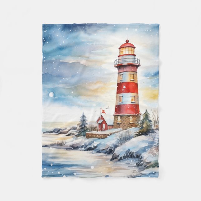 Manta Polar A Lighthouse in Winter (Anverso)