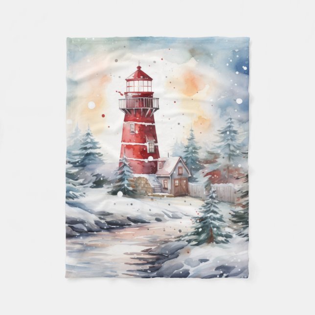 Manta Polar A Lighthouse in Winter (Anverso)