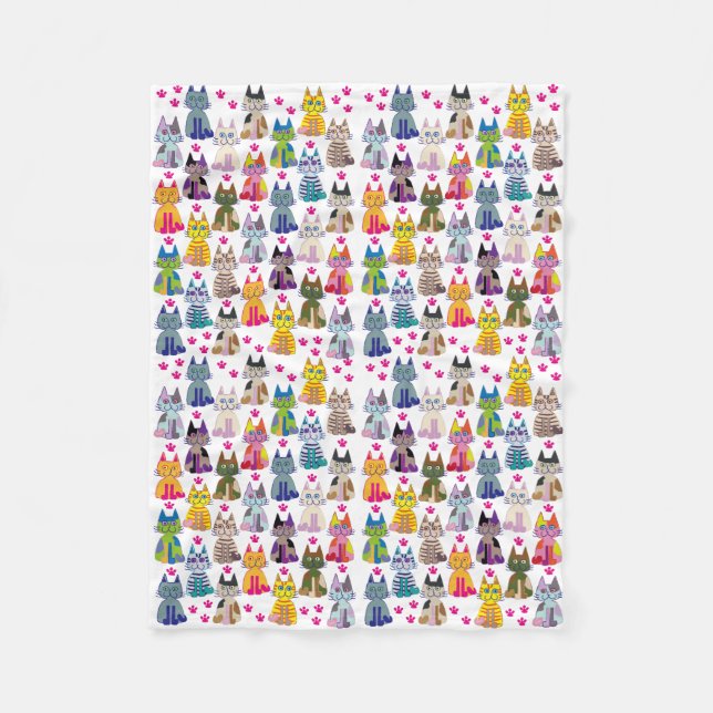 Manta Polar A lot the happy cat (Anverso)