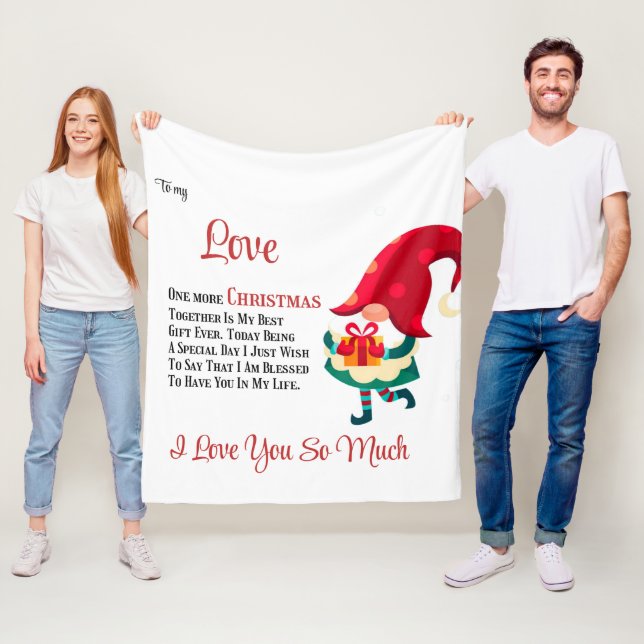 Manta Polar A mi amor Uno más Navidades juntos (In situ)