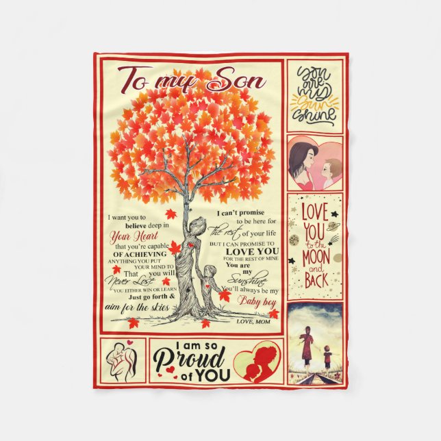 Manta Polar A mi funda de hijo (Anverso)