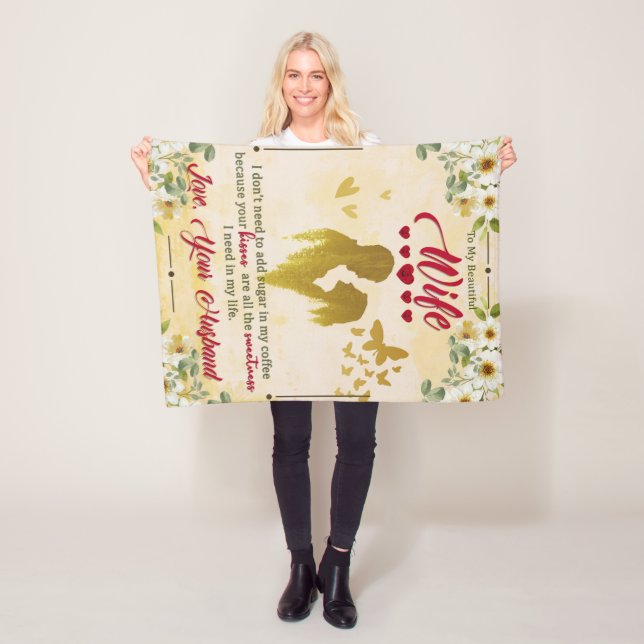 Manta Polar A Mi Hermosa Esposa De Regalos De Esposo (In situ)