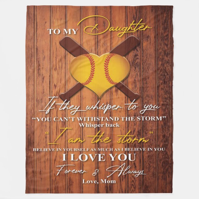 Manta Polar A mi hija | Cortar A Mi Hija Regalo (Anverso)