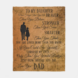 Manta Polar A mi hija de DAD