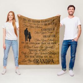 Manta Polar A mi hija del abuelo