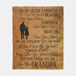 Manta Polar A mi hija del abuelo