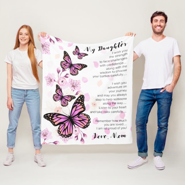 Manta Polar A Mi Hija Le Deseo La Fuerza (In situ)