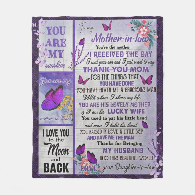 Manta Polar A mi madre - Regalo legal, regalo de cumpleaños ma (Anverso)