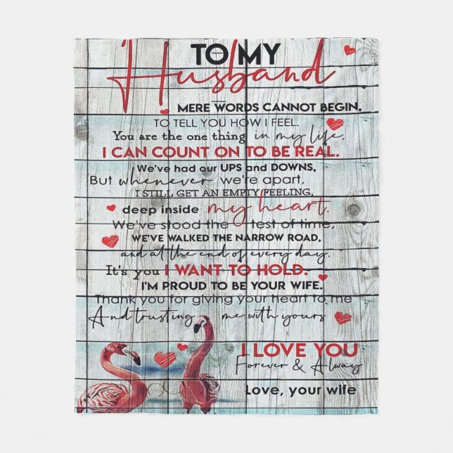 Manta Polar A mi marido | Lovely Husband Gift (Anverso)