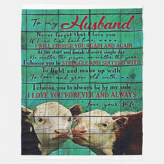 Manta Polar A mi marido | Presente de familia de corte (Anverso)