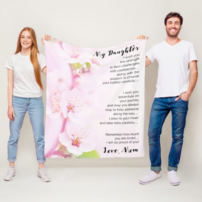 Manta Polar A mi regalo de hija (In situ)