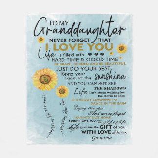 Manta Polar A mi regalo de nieta, nietos regalo de cumpleaños